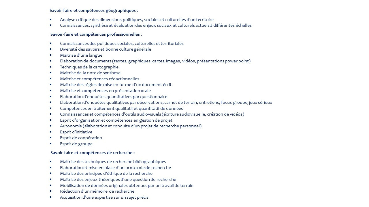 Compétences
